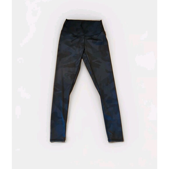 Lululemon Align High Rise Leggings Womens 4 Black Camo Active Workout - Picture 1 of 7
